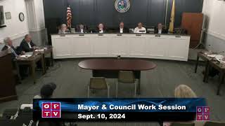 Oradell Mayor amp Council Work Session Sept 10 2024 [upl. by Cassius]