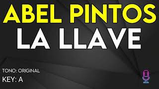 Abel Pintos  La llave  Karaoke Instrumental [upl. by Nohtahoj]