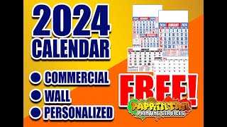 2024 CALENDAR FREE READY TO PRINT [upl. by Eima]