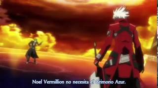 ragna vs hazama Blazblue alter memory THE idea engine sub español [upl. by Anaerdna]