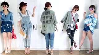 SINs STAR Denim Styling。5種牛仔褲穿搭分享 LOVEBABYTWINS 陳欣欣 [upl. by Ahcarb]