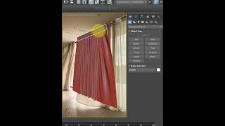 Create and animate curtain model in 3ds Max 3dsmax tutorial 3d [upl. by Ramso]