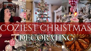 🎄🎀 NEW 🎄🎀 COZY COTTAGE CHRISTMAS DECOR IDEAS [upl. by Aurora]