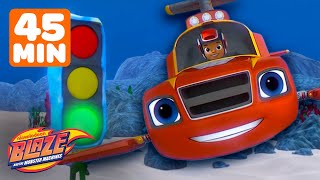 Blaze Under Sea Monster Machine Race 🚗💨  45 Minute Compilation  Blaze and the Monster Machines [upl. by Ewan]