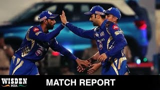 IPL 10 Mumbai confirm top spot as Tiwary and Rayudu make big statements  Wisden India [upl. by Elocon]