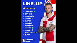 The squads are in for 🇭🇷 🆚 🇮🇹EURO2024 Croatia vs Italy eurocup2024 [upl. by Foscalina409]