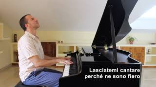 Toto Cutugno  Litaliano  Piano cover  Con letra  with lyrics  Piano Jesús Acebedo [upl. by Ahsiemaj]