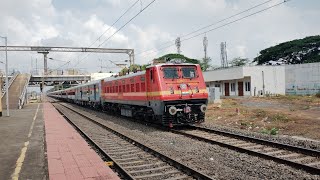 First LHB run of 12687 Madurai  Chandigarh SF express  WAP4  LHB and shining Brand new coaches [upl. by Manvel300]