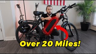 400 Amazon EBike Range Test How Far Can You Go On an Ancheer Electric Bike Battery [upl. by Anitsrik735]