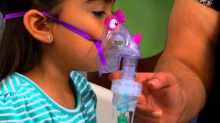 How to Use a Nebulizer Machine with a Mask for a Child [upl. by Ruhtua358]