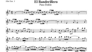 banderillero pasodoble partitura saxo alto 🎷 [upl. by Renny]