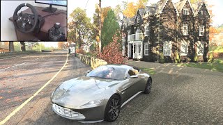 James Bonds Aston Martin DB10 Spectre  Forza Horizon 4  Logitech g920 gameplay [upl. by Skyla209]