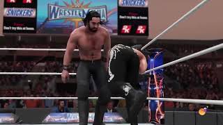 Stings vs Seth Rollins ww2k23 game [upl. by Nyrb]