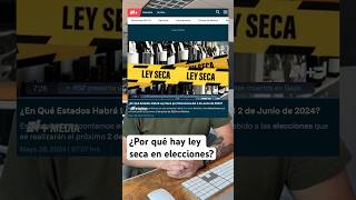 ¿Por qué hay ley seca en las elecciones [upl. by Phene]