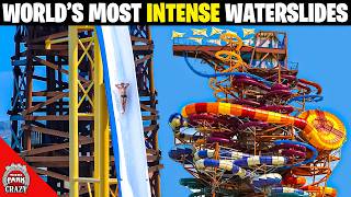 Top 10 Worlds Most INTENSE Waterslides [upl. by Hamlani]