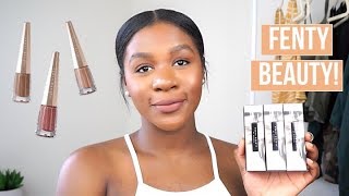 NEW FENTY BEAUTY STUNNA LIP PAINTS l UNBUTTON UNCUFFED  UNVEIL [upl. by Gilemette]