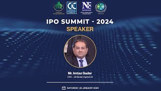 CEO JS Global  Imtiaz Gadar  sharing his thoughts at IPO Summit 2024 [upl. by Chlo28]