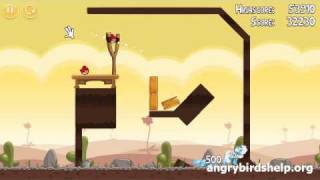 Angry Birds Level 32  3 Star Walkthrough [upl. by Ayidah799]