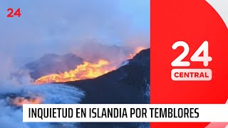 Inquietud en Islandia 1500 temblores en un solo día  24 Horas TVN Chile [upl. by Ajan]