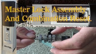 Master Lock Key Holder Box Combination Reset amp Assembling [upl. by Barclay]