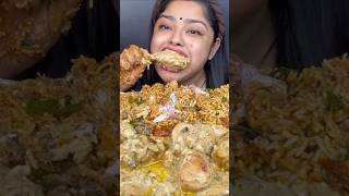 ASMR eating creamy chicken maharani and mutton pulao chicken pulao paneer pulao and chicken curry [upl. by Ginsburg]