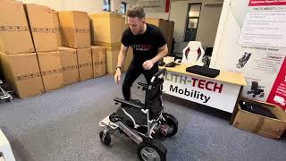 Operating a Foldable Electric Wheelchairs for beginners by LITHTECH MOBILITY [upl. by Hearn]