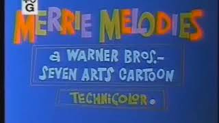 Merrie Melodies Warner Bros Seven Arts Intro 1968 [upl. by Latvina]