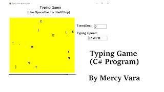 Typing Game C Program [upl. by Aliel]