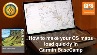 Viewing 125k Ordnance Survey maps in Garmin BaseCamp [upl. by Ezmeralda]