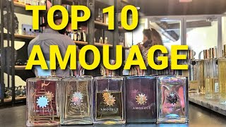 TOP 10 AMOUAGE  THE TEN BEST AMOUAGE FRAGRANCES FOR MEN [upl. by Mairb]