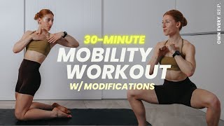 DAY1 OER BASE  30 Min Mobility Workout  FUN Full Body No Talking [upl. by Niccolo]