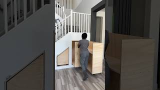 Functional Under Stairs Storage Find the longer videos on our channel storage woodworking [upl. by Llehsar998]