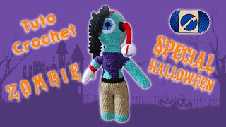 Crochet Zombie  Tutoriel DIY pour réaliser un Amigurumi Effrayant [upl. by Kirt]