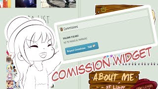 Tutorial Cómo instalar y usar el Commission Widget de Deviantart y decorar tu perfil sin CORE [upl. by Rap]