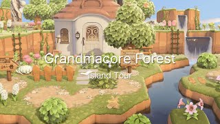 Beautiful Grandmacore Forest Island Tour  Animal Crossing New Horizons [upl. by Timmons]