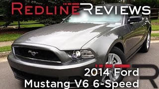 2014 Ford Mustang V6 6Speed Review Walkaround Exhaust amp Test Drive [upl. by Airottiv515]