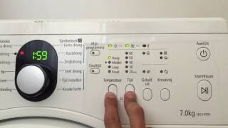 how to use the parental controlchild lockof a clothes dryerkinderslot aan zetten op wasdroger [upl. by Allegna610]