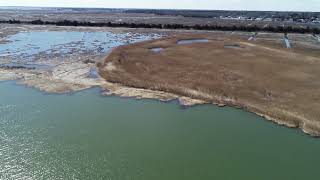 NJDEPDrone footage of Little Egg Harbor Dredge Disposal20180323 [upl. by Icram]