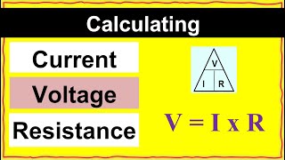 How to Calculate Current Voltage and Resistance  Ohms Law Practice Problems [upl. by Nnylak]