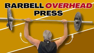 How to Standing Barbell Overhead Press [upl. by Cesare]