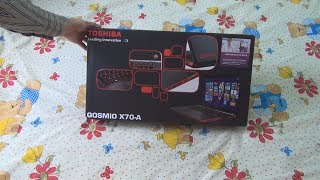 Unboxing of Toshiba QOSMIO X70A12X [upl. by Aij686]