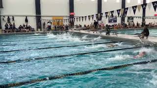 2024 Akron Sectionals D1 Girls 50 Freestyle FR Trinity Heath  2510 [upl. by Enelyw]