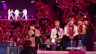 BTS Reaction to ATEEZ Performance MAMA 2019 FULL [upl. by Yllom877]