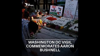 Washington DC vigil commemorates US airman Aaron Bushnell [upl. by Wilt]