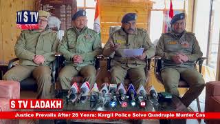 Justice Prevails After 26 Years Kargil Police Solve Quadruple Murder Case [upl. by Llenrrad]