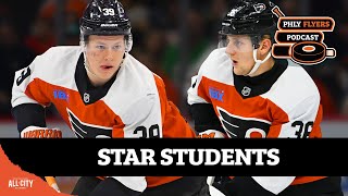 Flyers rookies Matvei Michkov amp Emil Andrae post standout performances  PHLY Flyers Podcast [upl. by Isyed]