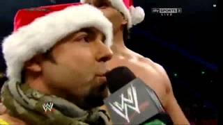 Santino Marella and Khali singing christmas carol Raw 23 12 13 [upl. by Volnak383]