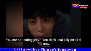 Last Goodbye Video to Fans By Jonghyun Instagram JONGHYUN SHINEEgoodbye forever from us [upl. by Llenna]