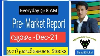 Pre Market News  Stock Market News Malayalam  Stock Market Kerala [upl. by Angeli200]