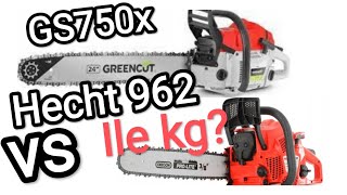 Greencut GS750x vs Hecht 962 ważenie pilarek spalinowa łańcuchowa piła motorowa😉 [upl. by Harmony]